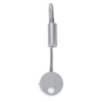 GLOBOSTAR® GOOSE 60879 Μοντέρνο Φωτιστικό Τοίχου - Απλίκα Ξενοδοχείου Reading Light LED 3W 300lm 36° AC 220-240V IP20 Φυσικό Λευκό 4500K - CREE XPE Chip & TÜV SÜD Driver - Σατινέ Νίκελ Βούρτσας - Μ6.5 x Π15 x Υ24.5cm - 3 Χρόνια Εγγύηση - Image 5