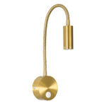 GLOBOSTAR® GOOSE 60880 Μοντέρνο Φωτιστικό Τοίχου - Απλίκα Ξενοδοχείου Reading Light LED 3W 300lm 36° AC 220-240V IP20 Φυσικό Λευκό 4500K - CREE XPE Chip & TÜV SÜD Driver - Σατινέ Χρυσό Βούρτσας - Μ6.5 x Π15 x Υ24.5cm - 3 Χρόνια Εγγύηση - Image 3