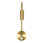 GLOBOSTAR® GOOSE 60880 Μοντέρνο Φωτιστικό Τοίχου - Απλίκα Ξενοδοχείου Reading Light LED 3W 300lm 36° AC 220-240V IP20 Φυσικό Λευκό 4500K - CREE XPE Chip & TÜV SÜD Driver - Σατινέ Χρυσό Βούρτσας - Μ6.5 x Π15 x Υ24.5cm - 3 Χρόνια Εγγύηση - Image 4