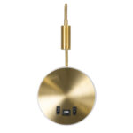 GLOBOSTAR® GOOSE 60885 Μοντέρνο Φωτιστικό Τοίχου - Απλίκα Ξενοδοχείου Reading Light με Φορτιστή USB 3A LED 6W 600lm 36° & 360° AC 220-240V IP20 Φυσικό Λευκό 4500K - CREE XPE & Lumileds SMD Chip & TÜV SÜD Driver - Χρυσό Πλατίνα - Μ15.5 x Π15 x Υ30.5cm - 3 Χρόνια Εγγύηση - Image 4