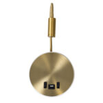 GLOBOSTAR® GOOSE 60885 Μοντέρνο Φωτιστικό Τοίχου - Απλίκα Ξενοδοχείου Reading Light με Φορτιστή USB 3A LED 6W 600lm 36° & 360° AC 220-240V IP20 Φυσικό Λευκό 4500K - CREE XPE & Lumileds SMD Chip & TÜV SÜD Driver - Χρυσό Πλατίνα - Μ15.5 x Π15 x Υ30.5cm - 3 Χρόνια Εγγύηση - Image 5