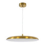 GLOBOSTAR® BARON 60887 Μοντέρνο Κρεμαστό Φωτιστικό Οροφής LED 24W 2880lm 120° AC 220-240V IP20 Ρυθμιζόμενο Λευκό CCT με On/Off 2700K/4500K/6000K - Lumileds SMD Chip - Χρυσό - Μ40 x Π40 x Υ10cm - 3 Χρόνια Εγγύηση - Image 3