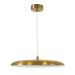 GLOBOSTAR® BARON 60887 Μοντέρνο Κρεμαστό Φωτιστικό Οροφής LED 24W 2880lm 120° AC 220-240V IP20 Ρυθμιζόμενο Λευκό CCT με On/Off 2700K/4500K/6000K - Lumileds SMD Chip - Χρυσό - Μ40 x Π40 x Υ10cm - 3 Χρόνια Εγγύηση - Image 4