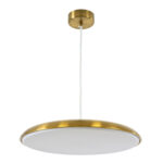 GLOBOSTAR® BARON 60887 Μοντέρνο Κρεμαστό Φωτιστικό Οροφής LED 24W 2880lm 120° AC 220-240V IP20 Ρυθμιζόμενο Λευκό CCT με On/Off 2700K/4500K/6000K - Lumileds SMD Chip - Χρυσό - Μ40 x Π40 x Υ10cm - 3 Χρόνια Εγγύηση - Image 5