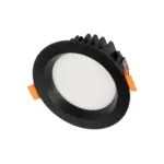 GLOBOSTAR® WATERA 60897 Χωνευτό Downlight Σποτ Panel Μπάνιου & WC LED 12W 1500lm 120° AC 220-240V Αδιάβροχο IP54 Ρυθμιζόμενο Λευκό CCT με Διακόπτη στο Σώμα 2700K/4500K/6000K Dimmable - Lumileds SMD Chip & TÜV SÜD Driver - Μαύρο Ματ - Μ10.8 x Π10.8 x Υ3.2cm / Q9cm - 3 Χρόνια Εγγύηση - Image 2