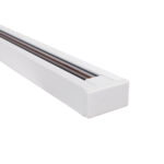 GLOBOSTAR® EUROTRACK-1PH 60902 Μονοφασική Ράγα 2 Καλωδίων 1L+1N για Σύστημα Ράγας Eurotrack-1PH AC 220-240V IP20 - Λευκό Ματ - Μ100 x Π3.6 x Υ2cm - Image 4