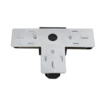 GloboStar® 2L-EUROTRACK 60907 Αντάπτορας Τ(Ταφ) - Μονοφασικός 2 Καλωδίων για όλες τις Ράγες EUROTRACK AC 220-240V IP20 Μ10.7 x Π7 x Υ1.5cm - EUROTRACK® System 1L+1N - Θερμοπλαστικό - Μαύρο - 5 Χρόνια Εγγύηση - Image 4