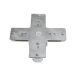 GloboStar® 2L-EUROTRACK 60910 Αντάπτορας +(Σταυρός) - Μονοφασικός 2 Καλωδίων για όλες τις Ράγες EUROTRACK AC 220-240V IP20 Μ10.7 x Π10.7 x Υ1.5cm - EUROTRACK® System 1L+1N - Θερμοπλαστικό - Λευκό - 5 Χρόνια Εγγύηση - Image 4