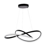 GLOBOSTAR® DEXTER 60913 Μοντέρνο Κρεμαστό Φωτιστικό Οροφής LED 90W 10080lm 300° AC 220-240V IP20 Ρυθμιζόμενο Λευκό CCT με Χειριστήριο από 2700K έως 6000K Dimmable - Lumileds SMD Chip - Μαύρο Ματ - Μ73 x Π73 x Υ16cm - 3 Χρόνια Εγγύηση - Image 5