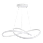 GLOBOSTAR® DEXTER 60914 Μοντέρνο Κρεμαστό Φωτιστικό Οροφής LED 90W 10080lm 300° AC 220-240V IP20 Ρυθμιζόμενο Λευκό CCT με Χειριστήριο από 2700K έως 6000K Dimmable - Lumileds SMD Chip - Λευκό Ματ - Μ73 x Π73 x Υ16cm - 3 Χρόνια Εγγύηση - Image 5