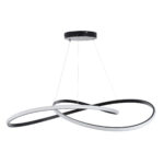 GLOBOSTAR® DEXTER 60917 Μοντέρνο Κρεμαστό Φωτιστικό Οροφής LED 120W 13440lm 300° AC 220-240V IP20 Ρυθμιζόμενο Λευκό CCT με Χειριστήριο από 2700K έως 6000K Dimmable - Lumileds SMD Chip - Μαύρο Ματ - Μ103 x Π103 x Υ22cm - 3 Χρόνια Εγγύηση - Image 5