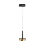 GLOBOSTAR® ZANE 60933 Μοντέρνο Κρεμαστό Φωτιστικό Οροφής LED 18W 2016lm 120° AC 220-240V IP20 Ρυθμιζόμενο Λευκό CCT με Χειριστήριο από 2700K έως 6000K Dimmable - Lumileds SMD Chip - Μαύρο Ματ & Χρυσό - Μ15 x Π15 x Υ20cm - 3 Χρόνια Εγγύηση - Image 6