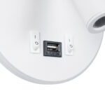 GLOBOSTAR® LADY-R 60939 Μοντέρνο Φωτιστικό Τοίχου - Απλίκα Ξενοδοχείου Reading Light με Φορτιστή USB 3A LED 6W 600lm 36° & 360° AC 220-240V IP20 Φυσικό Λευκό 4500K - Bridgelux COB & TÜV SÜD Driver - Λευκό Ματ - Μ15 x Π15 x Υ17cm - 3 Χρόνια Εγγύηση - Image 5