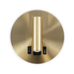 GLOBOSTAR® LADY-R 60940 Μοντέρνο Φωτιστικό Τοίχου - Απλίκα Ξενοδοχείου Reading Light με Φορτιστή USB 3A LED 6W 600lm 36° & 360° AC 220-240V IP20 Φυσικό Λευκό 4500K - Bridgelux COB Chip & TÜV SÜD Driver - Χρυσό Βούρτσας - Μ15 x Π15 x Υ17cm - 3 Χρόνια Εγγύηση - Image 4