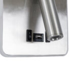 GLOBOSTAR® LADY-S 60945 Μοντέρνο Φωτιστικό Τοίχου - Απλίκα Ξενοδοχείου Reading Light με Φορτιστή USB 3A LED 6W 600lm 36° & 360° AC 220-240V IP20 Φυσικό Λευκό 4500K - Bridgelux COB Chip & TÜV SÜD Driver - Νίκελ Βούρτσας - Μ15 x Π15 x Υ7cm - 3 Χρόνια Εγγύηση - Image 5