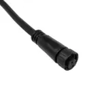 GLOBOSTAR® CONNECTOR 60954 2 Pin Καλώδιο/Επέκταση Τ 1 Μέτρου με Είσοδο 1 x Αρσενικό Βύσμα & Έξοδο 2 x Θηλυκά Βύσματα Αδιάβροχο IP68 - Μαύρο - Μ100 x Π3.7 x Υ1.4cm - Image 4