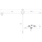 GLOBOSTAR® CONNECTOR 60957 5 Pin Καλώδιο/Επέκταση Τ 1 Μέτρου με Είσοδο 1 x Αρσενικό Βύσμα & Έξοδο 2 x Θηλυκά Βύσματα Αδιάβροχο IP68 - Μαύρο - Μ100 x Π52 x Υ2cm - Image 5