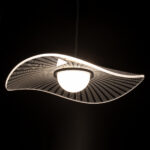 GLOBOSTAR® ACRYLICA 60974 Μοντέρνο Κρεμαστό Φωτιστικό Οροφής LED 20W 2240lm 360° AC 220-240V IP20 Ρυθμιζόμενο Λευκό CCT με On/Off 2700K/4500K/6000K - Lumileds SMD Chip - Διάφανο & Μαύρο Ματ - Μ40 x Π40 x Υ6.5cm - 3 Χρόνια Εγγύηση - Image 3