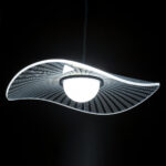 GLOBOSTAR® ACRYLICA 60974 Μοντέρνο Κρεμαστό Φωτιστικό Οροφής LED 20W 2240lm 360° AC 220-240V IP20 Ρυθμιζόμενο Λευκό CCT με On/Off 2700K/4500K/6000K - Lumileds SMD Chip - Διάφανο & Μαύρο Ματ - Μ40 x Π40 x Υ6.5cm - 3 Χρόνια Εγγύηση - Image 5