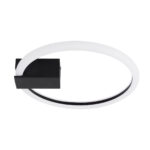 GLOBOSTAR® CINDERELLA 60976 Μοντέρνο Φωτιστικό Οροφής LED 16W 1792lm 360° AC 220-240V IP20 Ρυθμιζόμενο Λευκό CCT με On/Off 2700K/4500K/6000K - Lumileds SMD Chip - Μαύρο Ματ - Μ28.5 x Π28.5 x Υ5cm - 3 Χρόνια Εγγύηση - Image 5