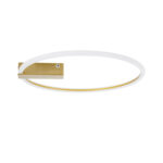 GLOBOSTAR® CINDERELLA 60982 Μοντέρνο Φωτιστικό Οροφής LED 30W 3360lm 360° AC 220-240V IP20 Ρυθμιζόμενο Λευκό CCT με Χειριστήριο από 2700K έως 6000K Dimmable - Lumileds SMD Chip - Χρυσό Βούρτσας - Μ50 x Π50 x Υ5cm - 3 Χρόνια Εγγύηση - Image 3