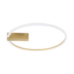 GLOBOSTAR® CINDERELLA 60982 Μοντέρνο Φωτιστικό Οροφής LED 30W 3360lm 360° AC 220-240V IP20 Ρυθμιζόμενο Λευκό CCT με Χειριστήριο από 2700K έως 6000K Dimmable - Lumileds SMD Chip - Χρυσό Βούρτσας - Μ50 x Π50 x Υ5cm - 3 Χρόνια Εγγύηση - Image 5