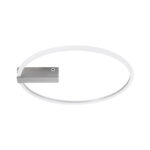 GLOBOSTAR® CINDERELLA 60983 Μοντέρνο Φωτιστικό Οροφής LED 30W 3360lm 360° AC 220-240V IP20 Ρυθμιζόμενο Λευκό CCT με Χειριστήριο από 2700K έως 6000K Dimmable - Lumileds SMD Chip - Νίκελ Βούρτσας - Μ50 x Π50 x Υ5cm - 3 Χρόνια Εγγύηση - Image 5