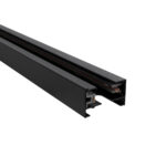 GLOBOSTAR® EUROTRACK-1PH 60984-3M Μονοφασική Ράγα 2 Καλωδίων 1L+1N για Σύστημα Ράγας Eurotrack 1PH AC 220-240V IP20 - Μαύρο Ματ - Μ300 x Π3.6 x Υ2cm - Image 3