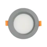 GLOBOSTAR® WATERA 60986 Χωνευτό Downlight Σποτ Panel Μπάνιου & WC LED 12W 1500lm 120° AC 220-240V Αδιάβροχο IP54 Ρυθμιζόμενο Λευκό CCT με Διακόπτη στο Σώμα 2700K/4500K/6000K Dimmable - Lumileds SMD Chip & TÜV SÜD Driver - Γκρι Ανθρακί Ματ - Μ10.8 x Π10.8 x Υ3.2cm / Q9cm - 3 Χρόνια Εγγύηση - Image 5