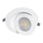 GLOBOSTAR® LEXIS JOINT 60988 Χωνευτό Κινούμενο Downlight Σποτ LED 12W 1200lm 45° AC 220-240V Αδιάβροχο IP44 Φυσικό Λευκό 4500K - Bridgelux SMD Chip & TÜV SÜD Driver - Λευκό Ματ - Μ15.8 x Π15.8 x Υ13cm / Q13cm - 5 Χρόνια Εγγύηση - Image 3