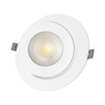 GLOBOSTAR® LEXIS JOINT 60988 Χωνευτό Κινούμενο Downlight Σποτ LED 12W 1200lm 45° AC 220-240V Αδιάβροχο IP44 Φυσικό Λευκό 4500K - Bridgelux SMD Chip & TÜV SÜD Driver - Λευκό Ματ - Μ15.8 x Π15.8 x Υ13cm / Q13cm - 5 Χρόνια Εγγύηση - Image 5