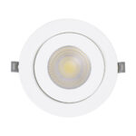 GLOBOSTAR® LEXIS JOINT 60988 Χωνευτό Κινούμενο Downlight Σποτ LED 12W 1200lm 45° AC 220-240V Αδιάβροχο IP44 Φυσικό Λευκό 4500K - Bridgelux SMD Chip & TÜV SÜD Driver - Λευκό Ματ - Μ15.8 x Π15.8 x Υ13cm / Q13cm - 5 Χρόνια Εγγύηση - Image 6