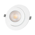 GLOBOSTAR® LEXIS JOINT 60989 Χωνευτό Κινούμενο Downlight Σποτ LED 12W 1140lm 45° AC 220-240V Αδιάβροχο IP44 Θερμό Λευκό 2700K - Bridgelux SMD Chip & TÜV SÜD Driver - Λευκό Ματ - Μ15.8 x Π15.8 x Υ13cm / Q13cm - 5 Χρόνια Εγγύηση - Image 5