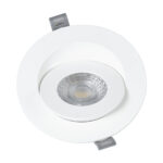 GLOBOSTAR® LEXIS JOINT 60990 Χωνευτό Κινούμενο Downlight Σποτ LED 7W 680lm 45° AC 220-240V Αδιάβροχο IP44 Φυσικό Λευκό 4500K - Bridgelux SMD Chip & TÜV SÜD Driver - Λευκό Ματ - Μ12 x Π12 x Υ3.1cm / Q9cm - 5 Χρόνια Εγγύηση - Image 4