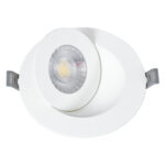 GLOBOSTAR® LEXIS JOINT 60990 Χωνευτό Κινούμενο Downlight Σποτ LED 7W 680lm 45° AC 220-240V Αδιάβροχο IP44 Φυσικό Λευκό 4500K - Bridgelux SMD Chip & TÜV SÜD Driver - Λευκό Ματ - Μ12 x Π12 x Υ3.1cm / Q9cm - 5 Χρόνια Εγγύηση - Image 5