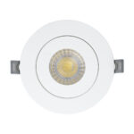 GLOBOSTAR® LEXIS JOINT 60990 Χωνευτό Κινούμενο Downlight Σποτ LED 7W 680lm 45° AC 220-240V Αδιάβροχο IP44 Φυσικό Λευκό 4500K - Bridgelux SMD Chip & TÜV SÜD Driver - Λευκό Ματ - Μ12 x Π12 x Υ3.1cm / Q9cm - 5 Χρόνια Εγγύηση - Image 6