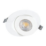 GLOBOSTAR® LEXIS JOINT 60991 Χωνευτό Κινούμενο Downlight Σποτ LED 7W 660lm 45° AC 220-240V Αδιάβροχο IP44 Θερμό Λευκό 2700K - Bridgelux SMD Chip & TÜV SÜD Driver - Λευκό Ματ - Μ12 x Π12 x Υ3.1cm / Q9cm - 5 Χρόνια Εγγύηση - Image 3