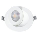 GLOBOSTAR® LEXIS JOINT 60991 Χωνευτό Κινούμενο Downlight Σποτ LED 7W 660lm 45° AC 220-240V Αδιάβροχο IP44 Θερμό Λευκό 2700K - Bridgelux SMD Chip & TÜV SÜD Driver - Λευκό Ματ - Μ12 x Π12 x Υ3.1cm / Q9cm - 5 Χρόνια Εγγύηση - Image 5