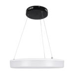 GLOBOSTAR® ARIANA 61037 Μοντέρνο Κρεμαστό Φωτιστικό Οροφής LED 55W 6376lm 120° AC 220-240V IP20 Ρυθμιζόμενο Λευκό CCT με Χειριστήριο από 2700K έως 6000K Dimmable - Lumileds SMD Chip - Μαυρό Ματ - Μ48 x Π48 x Υ6.5cm - 3 Χρόνια Εγγύηση - Image 5