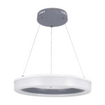 GLOBOSTAR® ARIANA 61039 Μοντέρνο Κρεμαστό Φωτιστικό Οροφής LED 55W 6376lm 120° AC 220-240V IP20 Ρυθμιζόμενο Λευκό CCT με Χειριστήριο από 2700K έως 6000K Dimmable - Lumileds SMD Chip - Γκρι - Μ48 x Π48 x Υ6.5cm - 3 Χρόνια Εγγύηση - Image 4