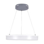 GLOBOSTAR® ARIANA 61039 Μοντέρνο Κρεμαστό Φωτιστικό Οροφής LED 55W 6376lm 120° AC 220-240V IP20 Ρυθμιζόμενο Λευκό CCT με Χειριστήριο από 2700K έως 6000K Dimmable - Lumileds SMD Chip - Γκρι - Μ48 x Π48 x Υ6.5cm - 3 Χρόνια Εγγύηση - Image 5