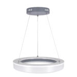 GLOBOSTAR® ARIANA 61039 Μοντέρνο Κρεμαστό Φωτιστικό Οροφής LED 55W 6376lm 120° AC 220-240V IP20 Ρυθμιζόμενο Λευκό CCT με Χειριστήριο από 2700K έως 6000K Dimmable - Lumileds SMD Chip - Γκρι - Μ48 x Π48 x Υ6.5cm - 3 Χρόνια Εγγύηση - Image 6