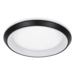 GLOBOSTAR® MELINA 61040 Μοντέρνο Φωτιστικό Οροφής LED 55W 6376lm 120° AC 220-240V IP20 Ρυθμιζόμενο Λευκό CCT με Χειριστήριο από 2700K έως 6000K Dimmable - Lumileds SMD Chip - Μαύρο Ματ - Μ48 x Π48 x Υ9cm - 3 Χρόνια Εγγύηση - Image 3
