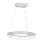 GLOBOSTAR® MELINA 61044 Μοντέρνο Κρεμαστό Φωτιστικό Οροφής LED 55W 6376lm 120° AC 220-240V IP20 Ρυθμιζόμενο Λευκό CCT με Χειριστήριο από 2700K έως 6000K Dimmable - Lumileds SMD Chip - Λευκό Ματ - Μ48 x Π48 x Υ6.5cm - 3 Χρόνια Εγγύηση - Image 6