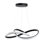 GLOBOSTAR® DEXTER 61049 Μοντέρνο Κρεμαστό Φωτιστικό Οροφής LED 72W 8064lm 300° AC 220-240V IP20 Ρυθμιζόμενο Λευκό CCT με Χειριστήριο από 2700K έως 6000K Dimmable - Lumileds SMD Chip - Μαύρο Ματ - Μ56 x Π56 x Υ14cm - 3 Χρόνια Εγγύηση - Image 4