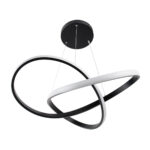 GLOBOSTAR® DEXTER 61049 Μοντέρνο Κρεμαστό Φωτιστικό Οροφής LED 72W 8064lm 300° AC 220-240V IP20 Ρυθμιζόμενο Λευκό CCT με Χειριστήριο από 2700K έως 6000K Dimmable - Lumileds SMD Chip - Μαύρο Ματ - Μ56 x Π56 x Υ14cm - 3 Χρόνια Εγγύηση - Image 5
