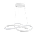 GLOBOSTAR® DEXTER 61050 Μοντέρνο Κρεμαστό Φωτιστικό Οροφής LED 72W 8064lm 300° AC 220-240V IP20 Ρυθμιζόμενο Λευκό CCT με Χειριστήριο από 2700K έως 6000K Dimmable - Lumileds SMD Chip - Λευκό Ματ - Μ56 x Π56 x Υ14cm - 3 Χρόνια Εγγύηση - Image 5