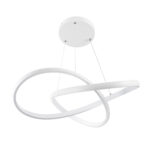 GLOBOSTAR® DEXTER 61050 Μοντέρνο Κρεμαστό Φωτιστικό Οροφής LED 72W 8064lm 300° AC 220-240V IP20 Ρυθμιζόμενο Λευκό CCT με Χειριστήριο από 2700K έως 6000K Dimmable - Lumileds SMD Chip - Λευκό Ματ - Μ56 x Π56 x Υ14cm - 3 Χρόνια Εγγύηση - Image 6