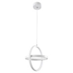 GLOBOSTAR® ALICE 61056 Μοντέρνο Κρεμαστό Φωτιστικό Οροφής LED 20W 2400lm 300° AC 220-240V IP20 Ρυθμιζόμενο Λευκό CCT με On/Off 2700K/4500K/6000K - Lumileds SMD Chip - Λευκό Ματ - Μ25 x Π22 x Υ25cm - 3 Χρόνια Εγγύηση - Image 4