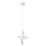 GLOBOSTAR® ROSE 61065 Μοντέρνο Κρεμαστό Φωτιστικό Οροφής LED 22W 2640lm 300° AC 220-240V IP20 Ρυθμιζόμενο Λευκό CCT με On/Off 2700K/4500K/6000K - Lumileds SMD Chip - Λευκό Ματ - Μ24 x Π22 x Υ24cm - 3 Χρόνια Εγγύηση - Image 6